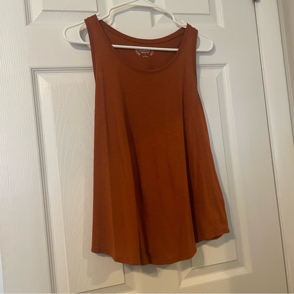 Rust Orange Basic Racerback Summer Weekend Tank - Picture 3 of 6